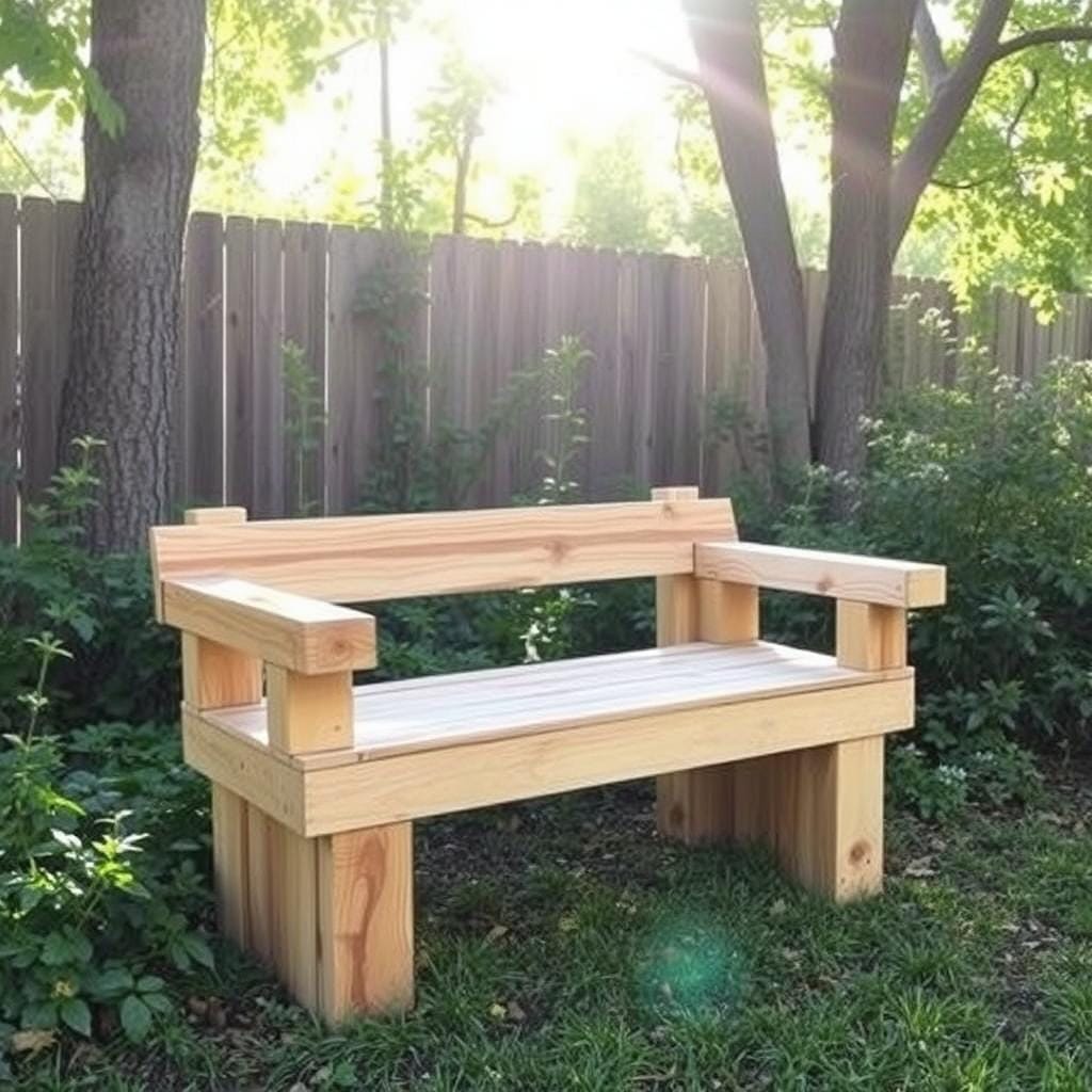 Banc de jardin DIY en bois