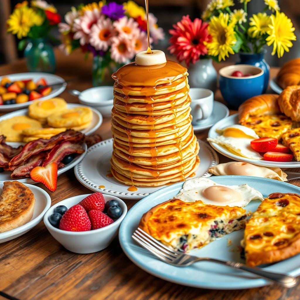 Brunch américain traditionnel