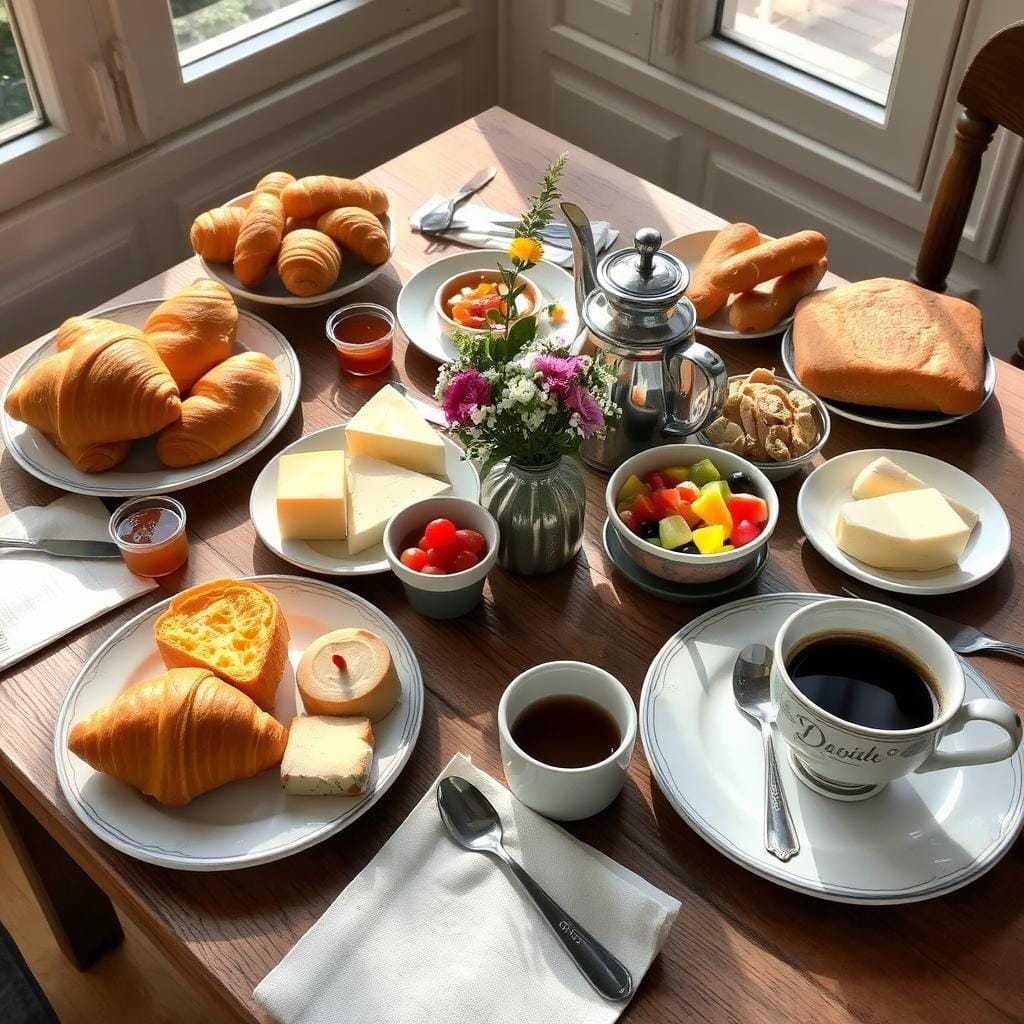 Brunch français traditionnel