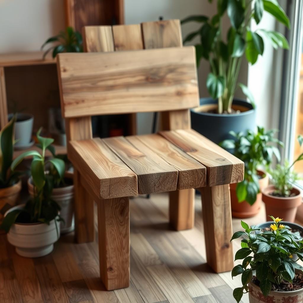 Chaise en bois recyclé DIY