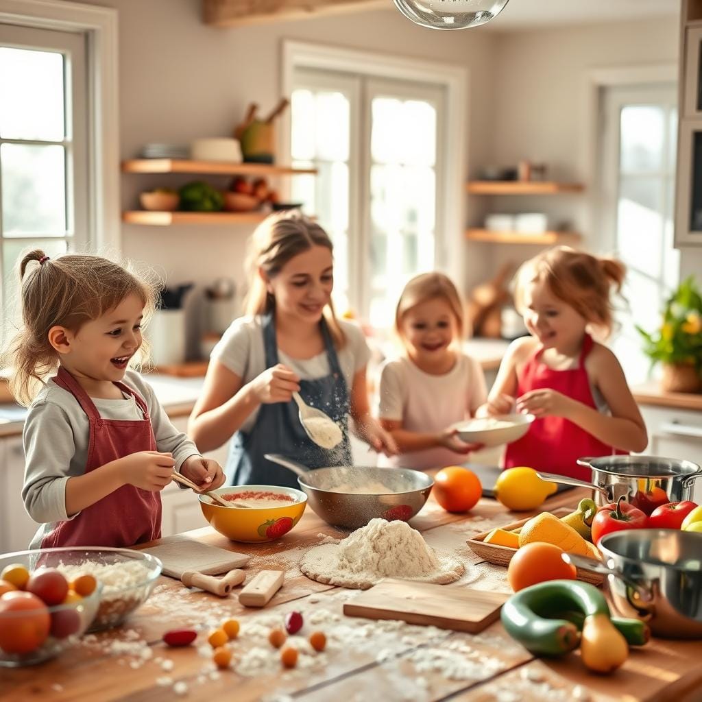 Cuisine en famille avec enfants