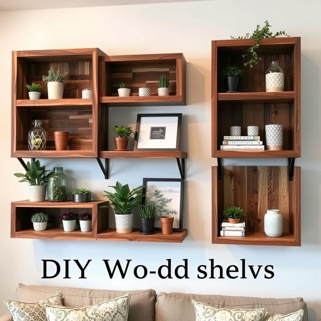 Étagères en bois DIY