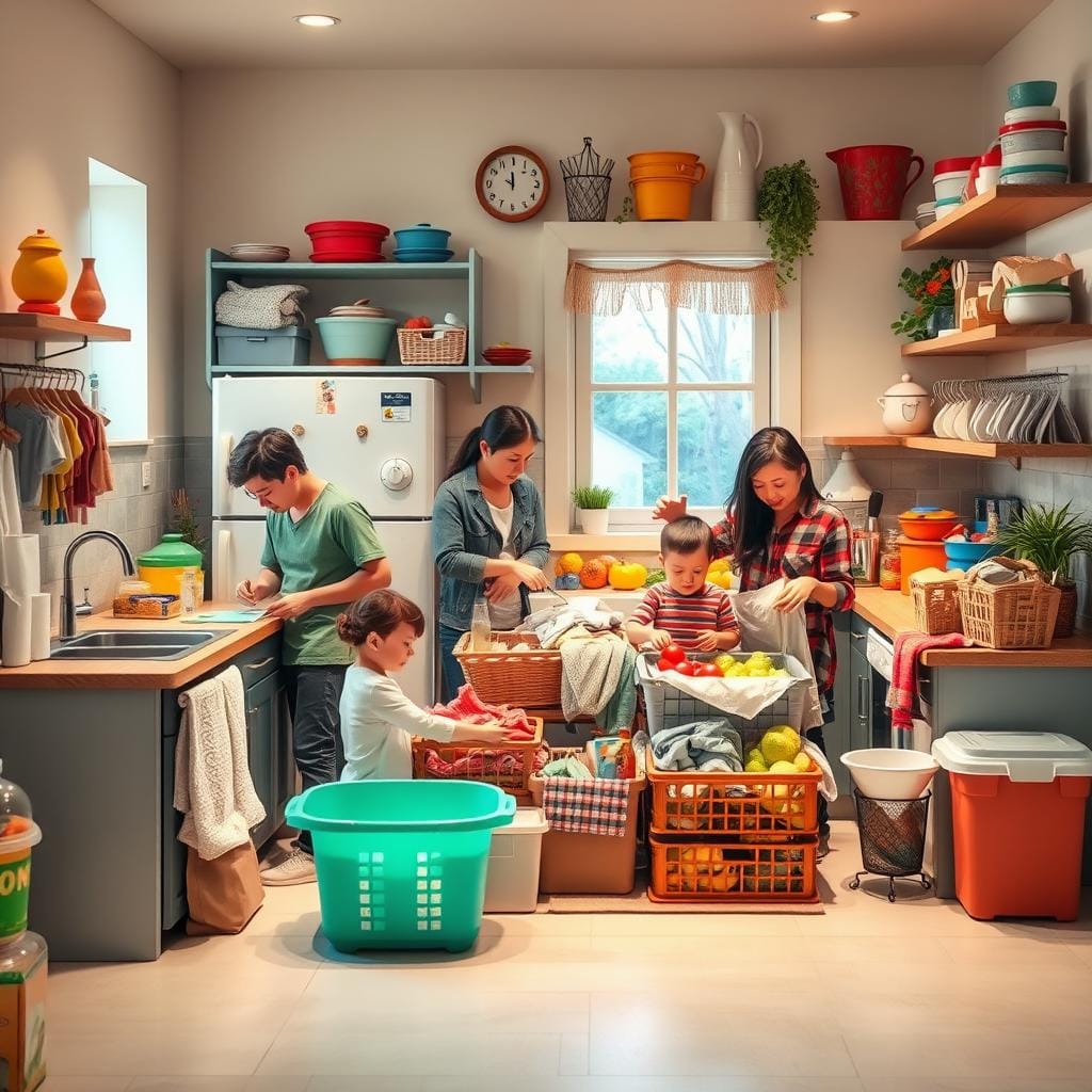 Famille organisation tâches ménagères