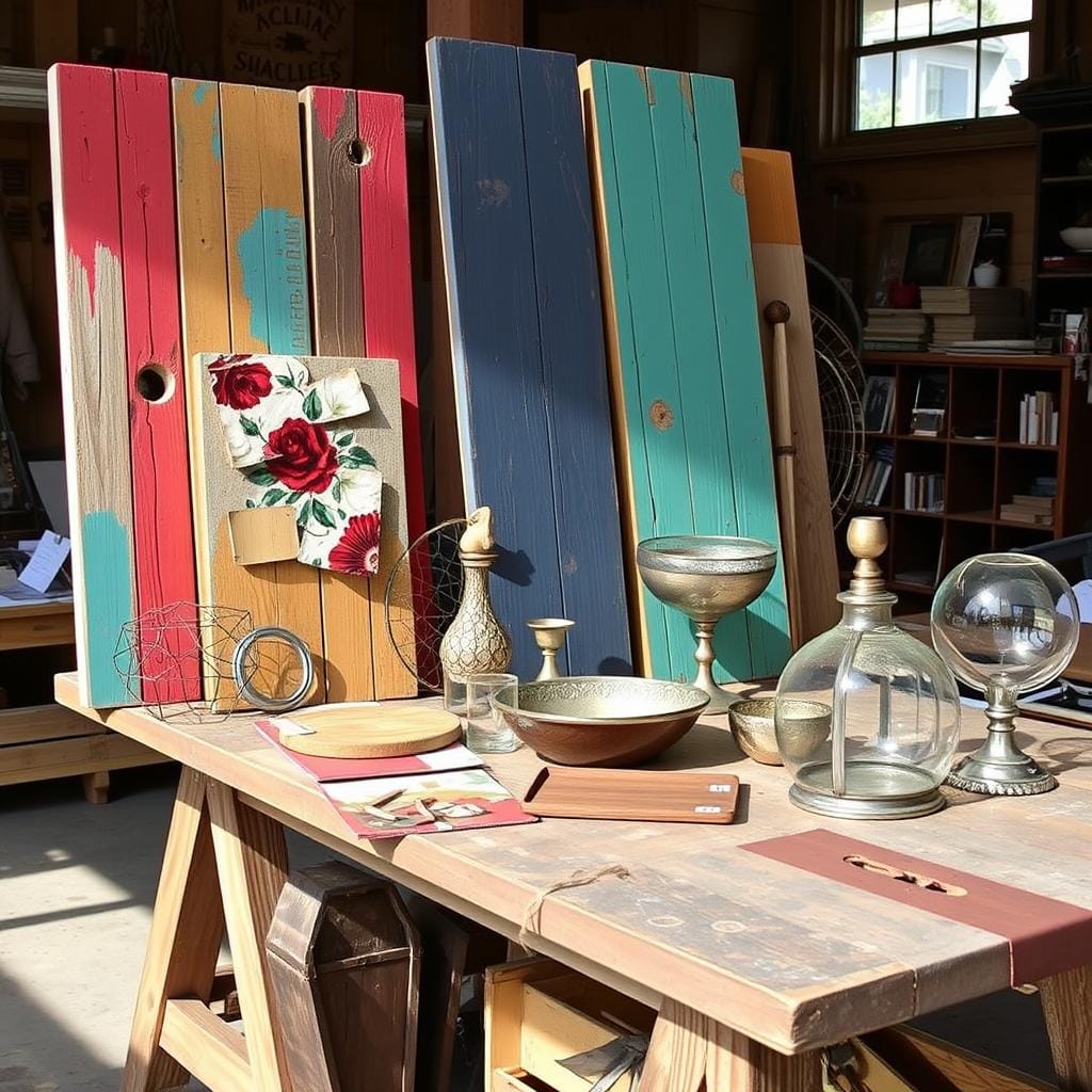 Matériaux upcycling meubles