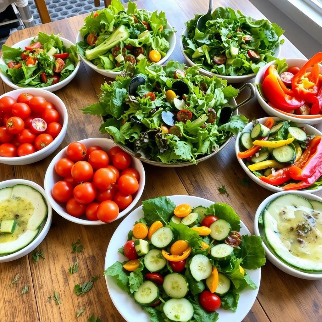 Salades rapides pour famille