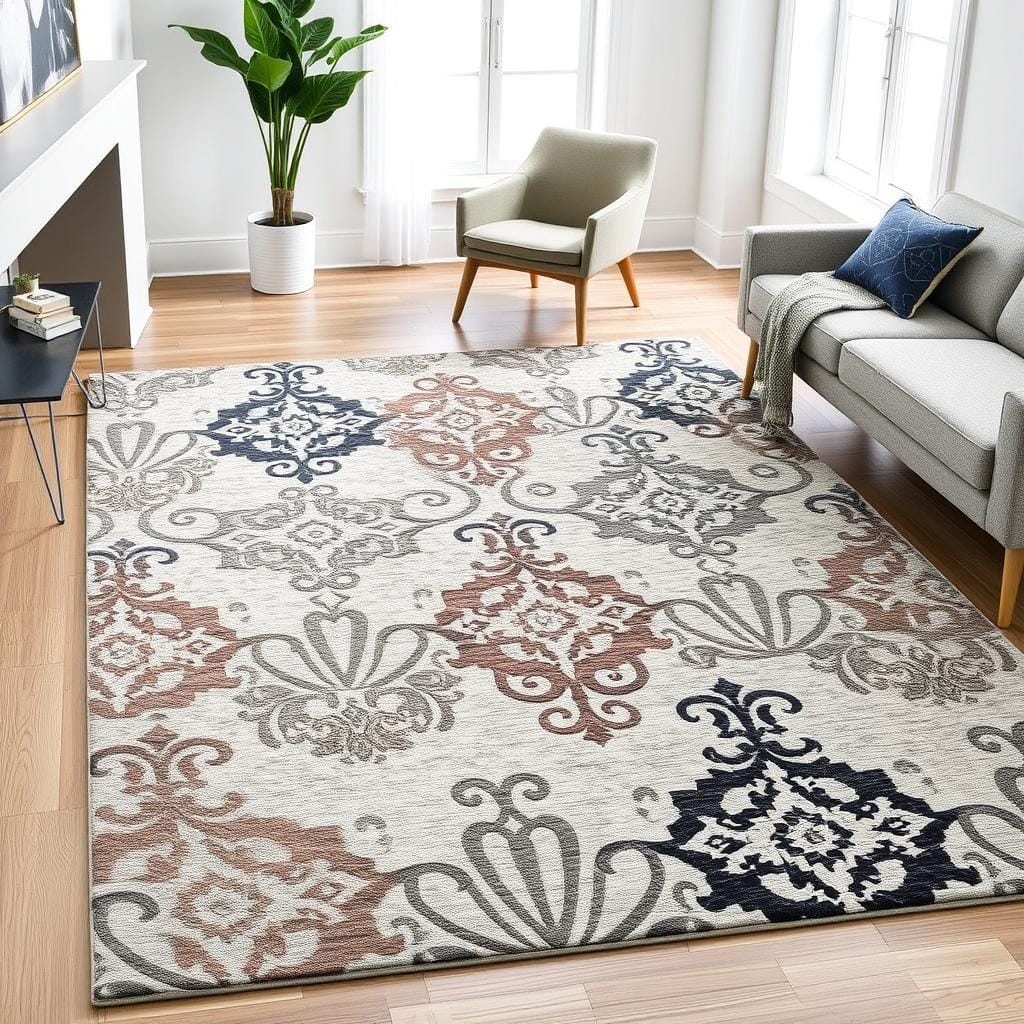 Tapis design contemporain avec motifs élégants