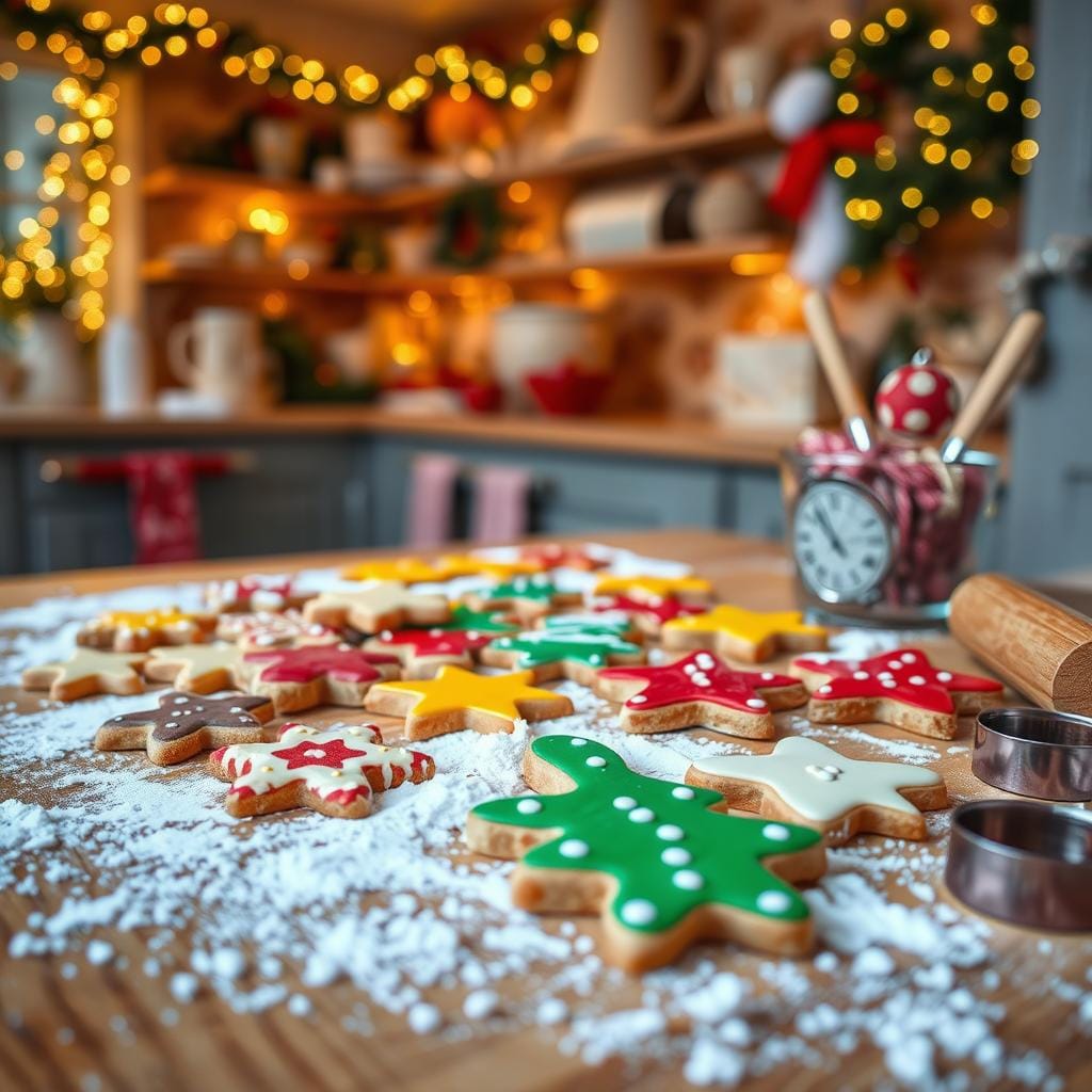 biscuits de Noël en famille