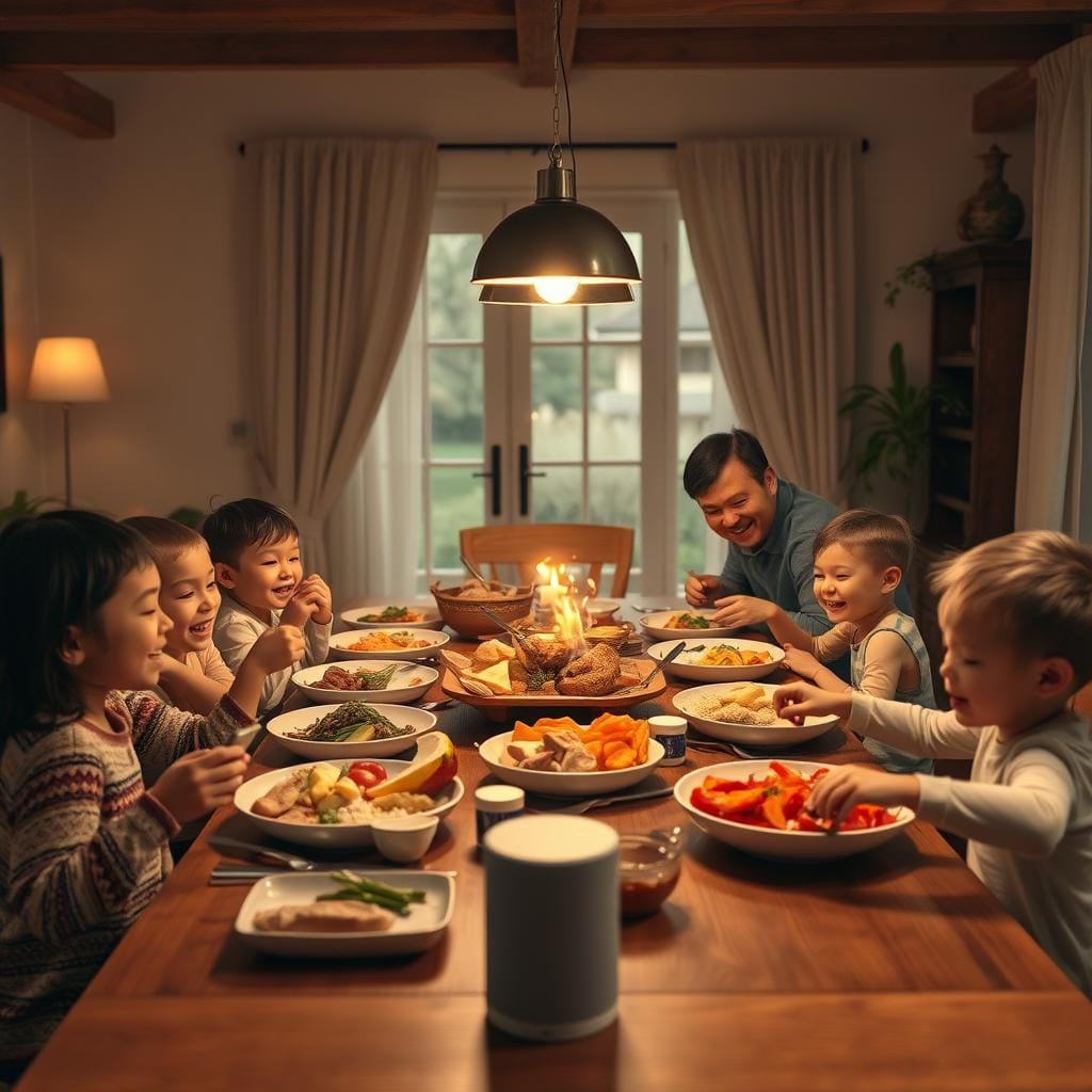 repas en famille