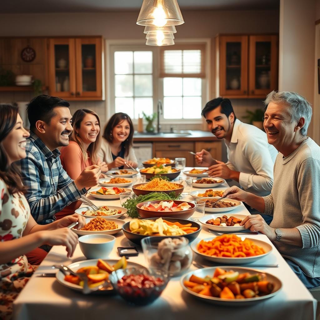 repas partagés famille