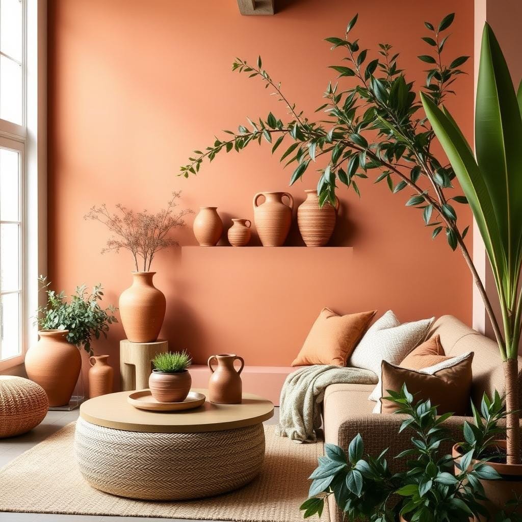 Couleurs tendance terracotta dans la décoration intérieure