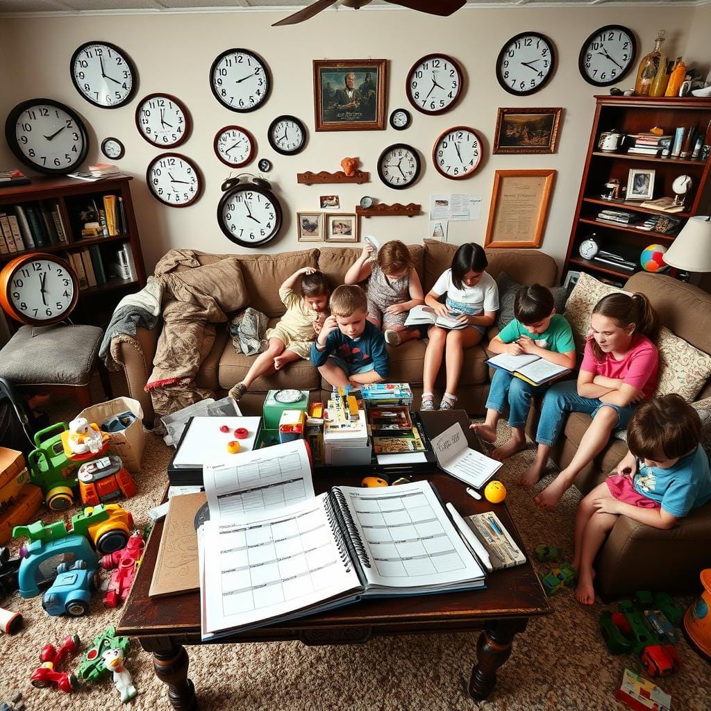 Défis de gestion du temps familial