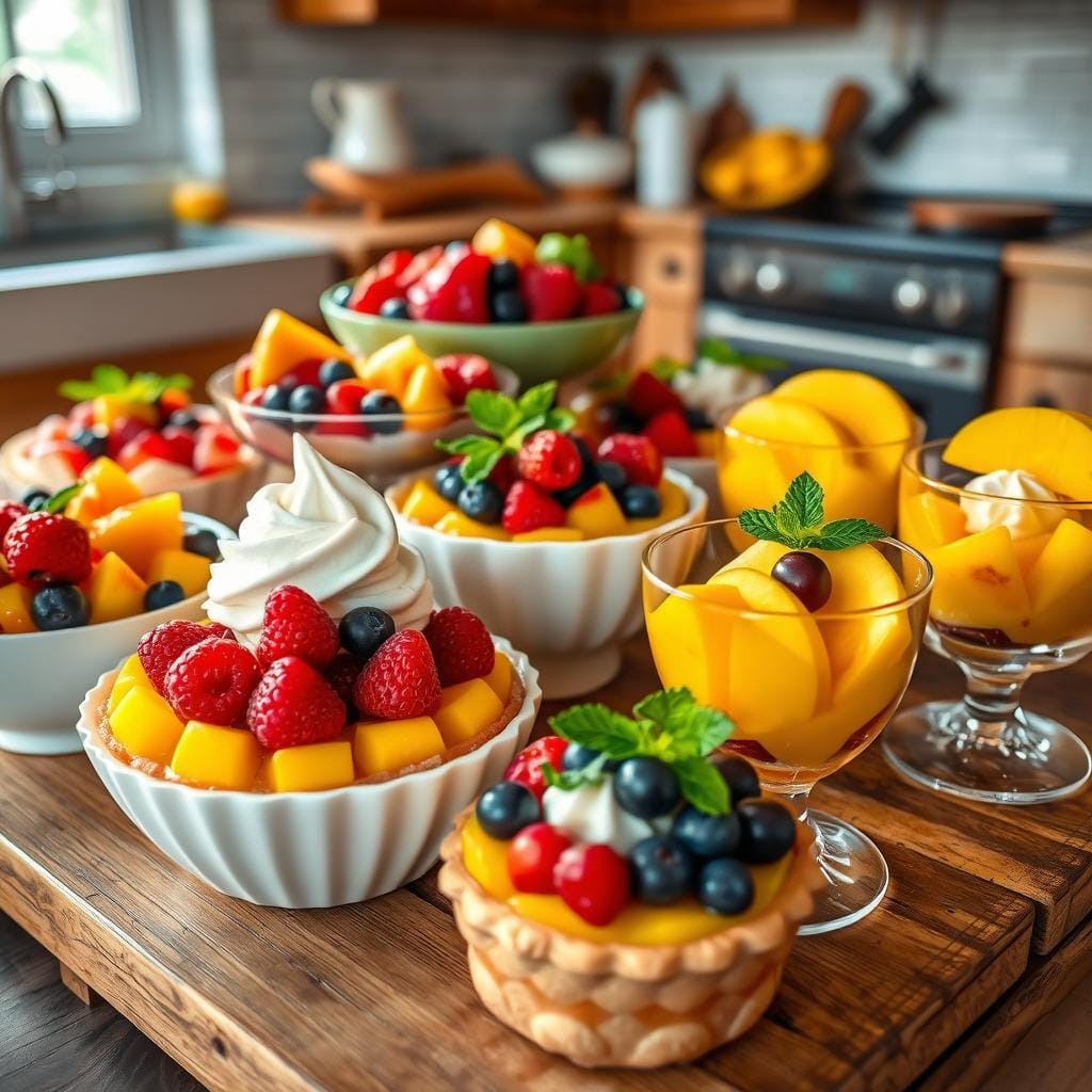 Desserts aux fruits frais rapides