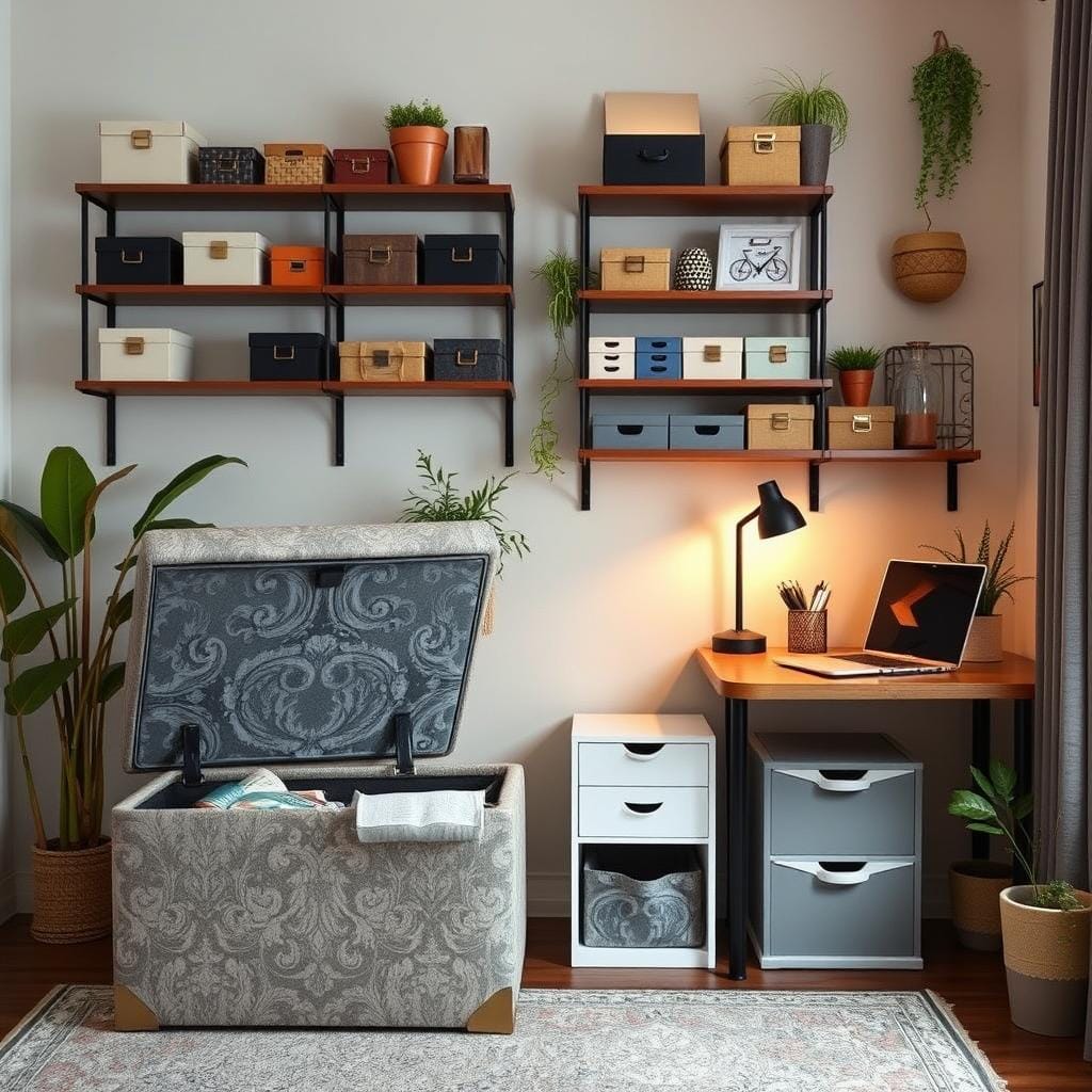 Rangement astucieux petit espace