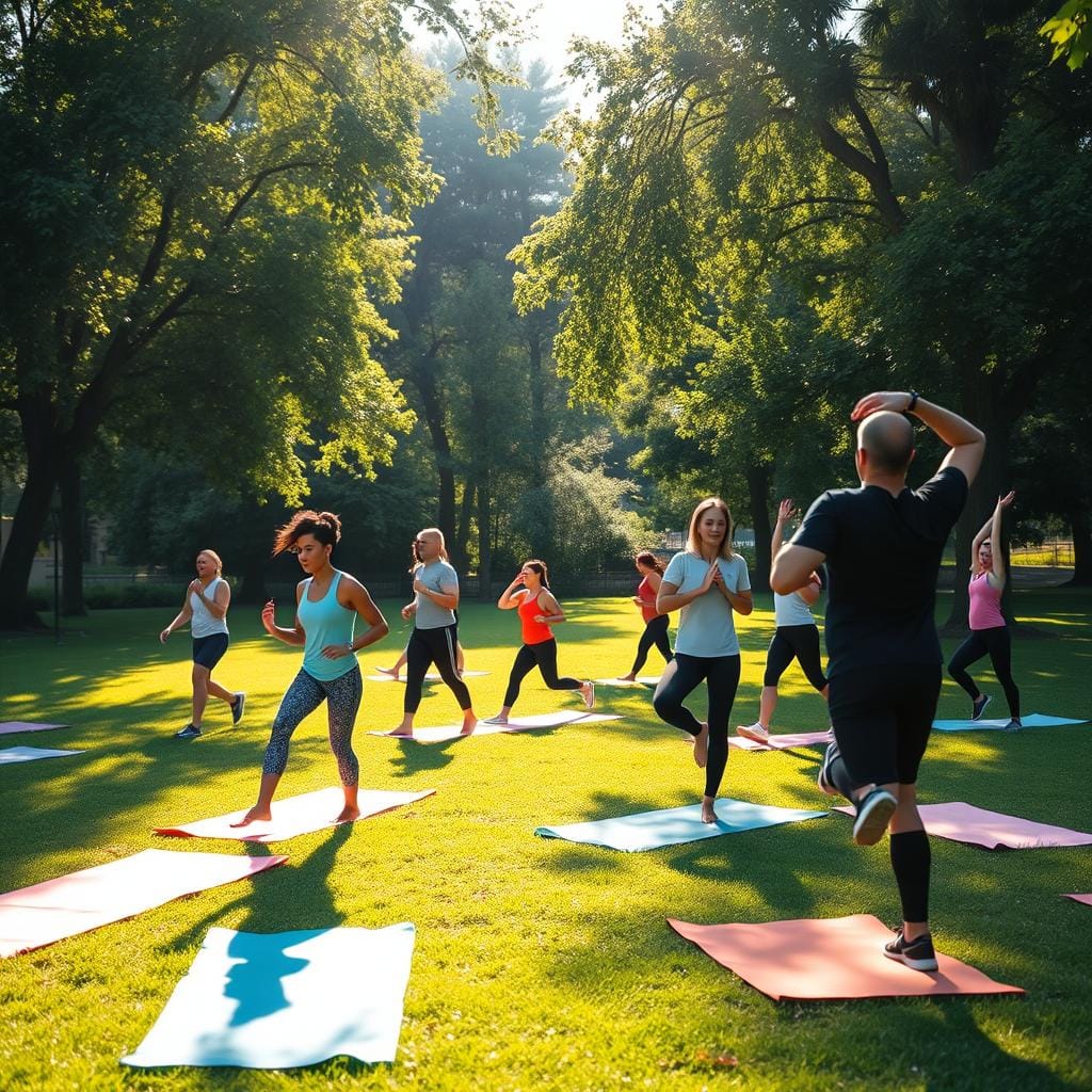 Exercices matinaux routine saine