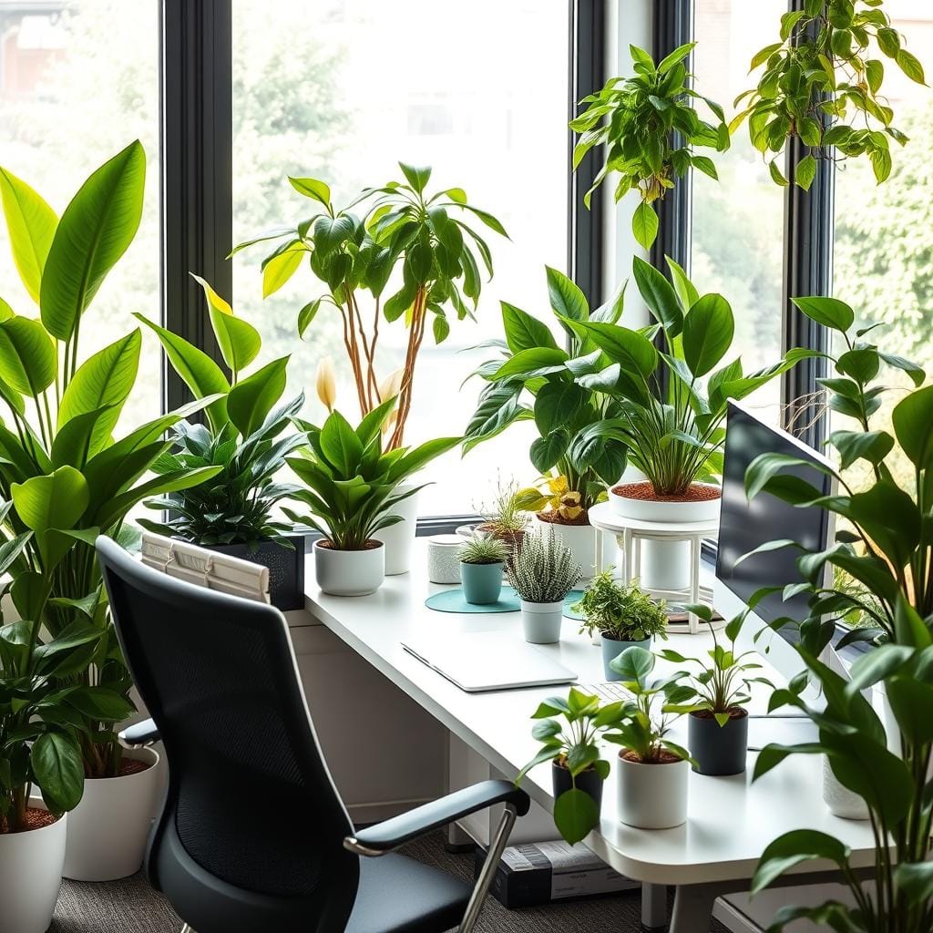 Plantes d'intérieur de bureau